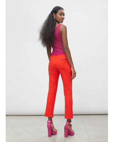Pantalon orange avec détails