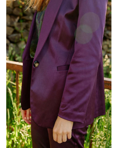 VESTE DE COSTUME SATIN MILA