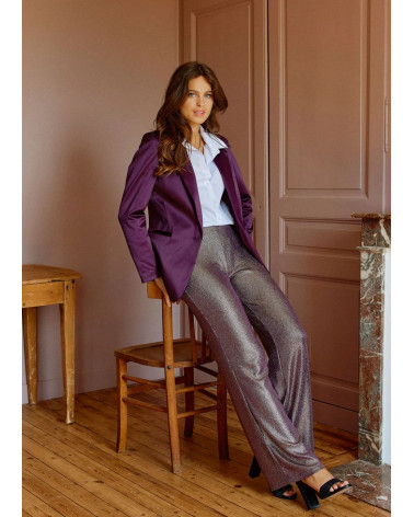VESTE DE COSTUME SATIN MILA