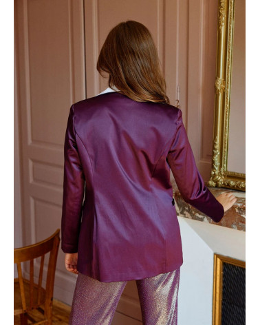 VESTE DE COSTUME SATIN MILA