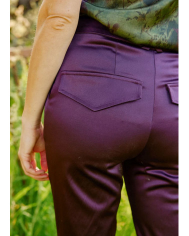 PANTALON EN SATIN CLOE