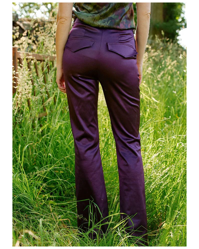 PANTALON EN SATIN CLOE