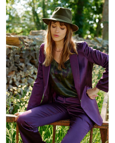 PANTALON EN SATIN CLOE