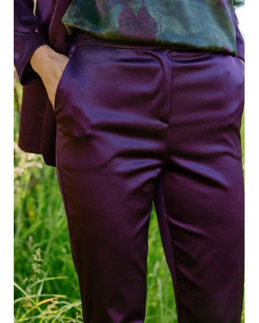 PANTALON EN SATIN CLOE