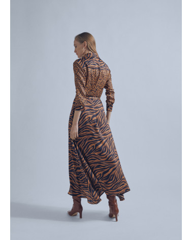 Robe chemisier avec ceinture