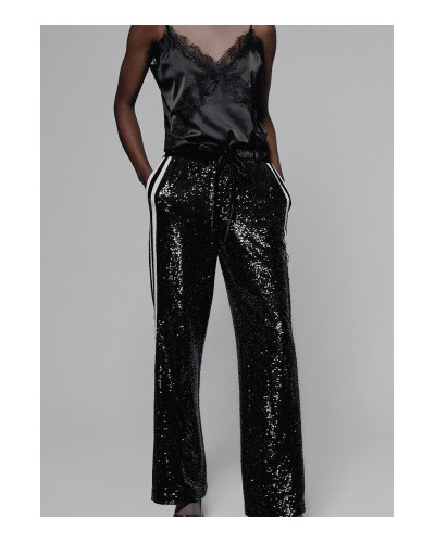 PANTALON DROIT PAILLETTES