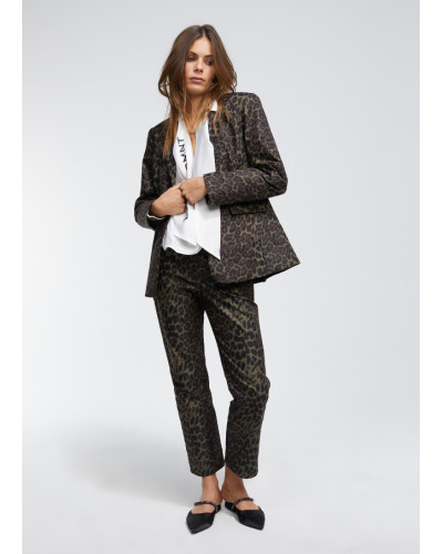 Pantalon Imprimé Léopard