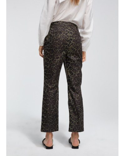 Pantalon Imprimé Léopard