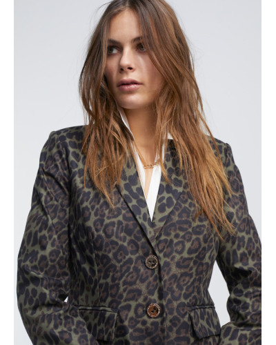 Blazer Imprimé Léopard