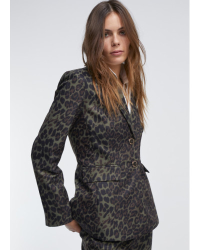 Blazer Imprimé Léopard