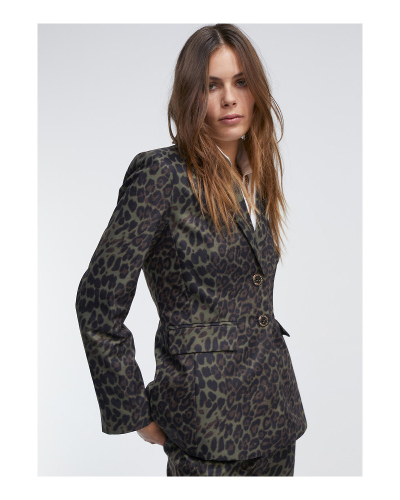 Blazer Imprimé Léopard