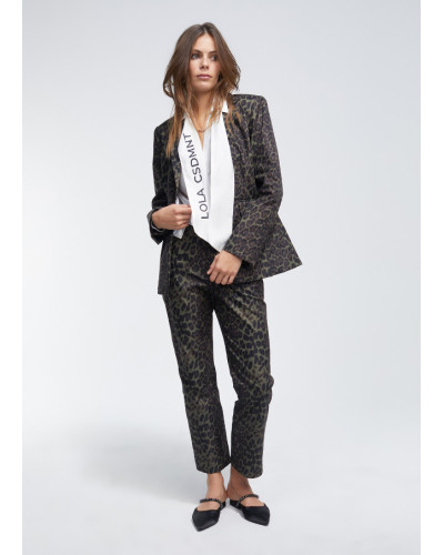 Blazer Imprimé Léopard