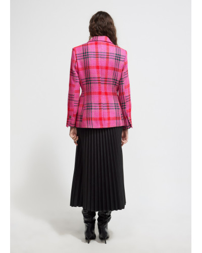 Blazer carreaux tweed