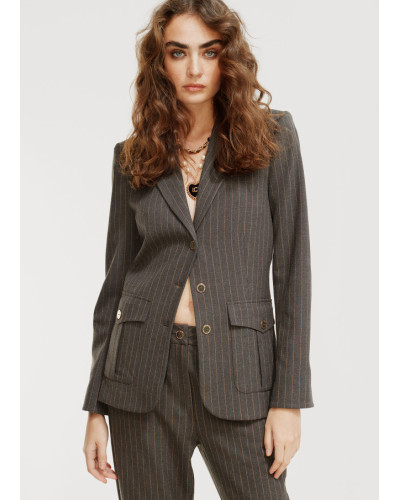 BLAZER RAYURES TENNIS LC