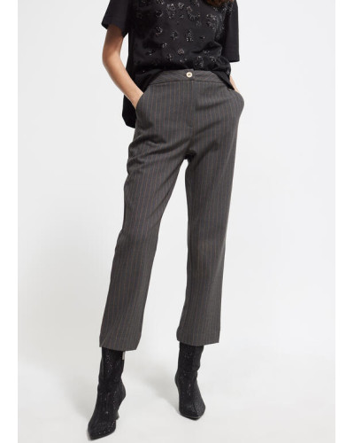 Pantalon A rayures tennis beiges