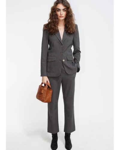 Pantalon A rayures tennis beiges