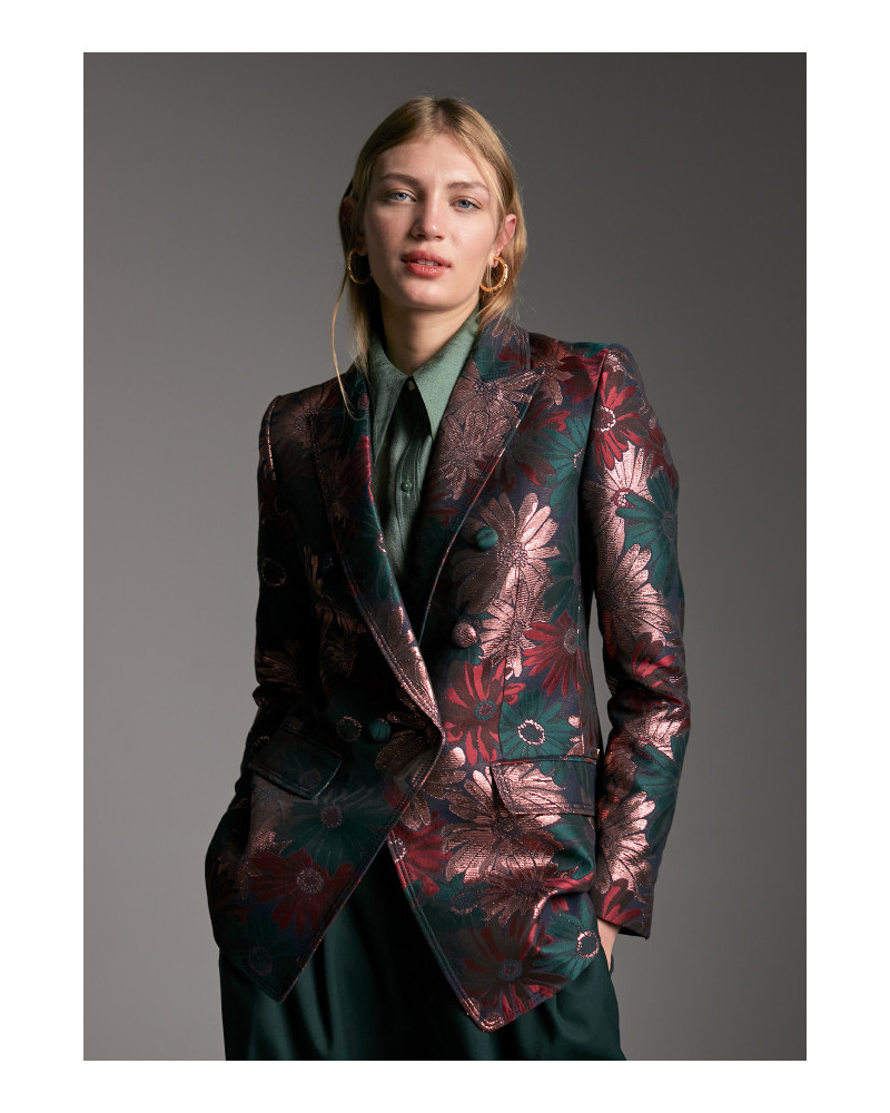 Blazer Jacquard foral