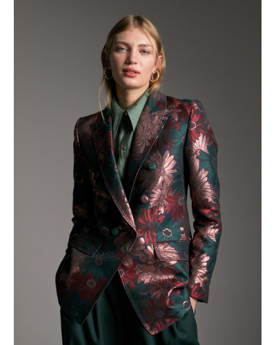 Blazer Jacquard foral