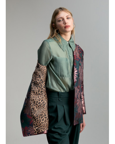 Blazer Jacquard foral