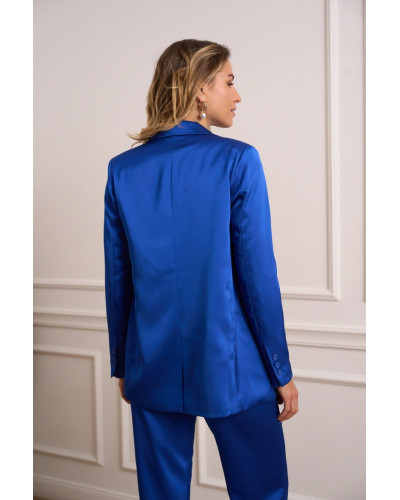 BLAZER SATIN CHOKLATE
