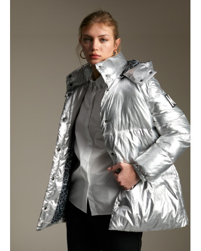 Anorak matelassé métallisé