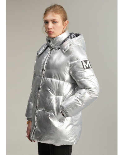 Anorak matelassé métallisé