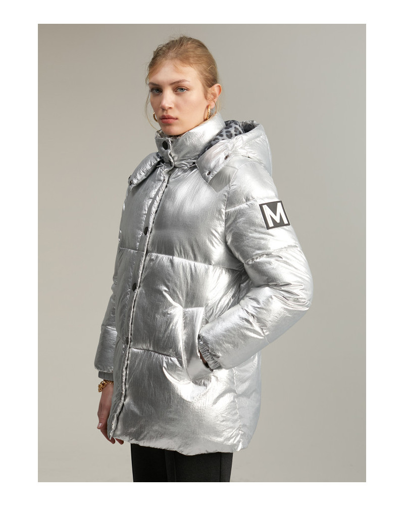 Anorak matelassé métallisé