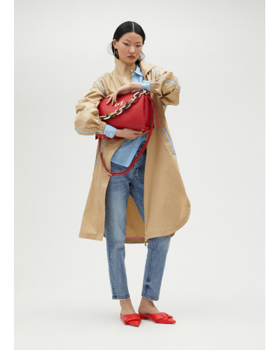 TRENCH BEIGE AVEC EMPIÈCEMENTS