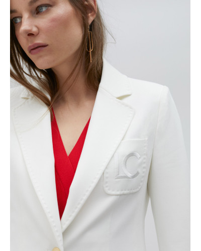 Blazer droit en lyocell