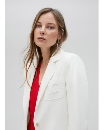 Blazer droit en lyocell