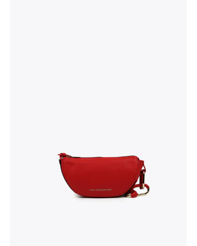 Sac à bandoulière avec anneaux et ruban à décor logo