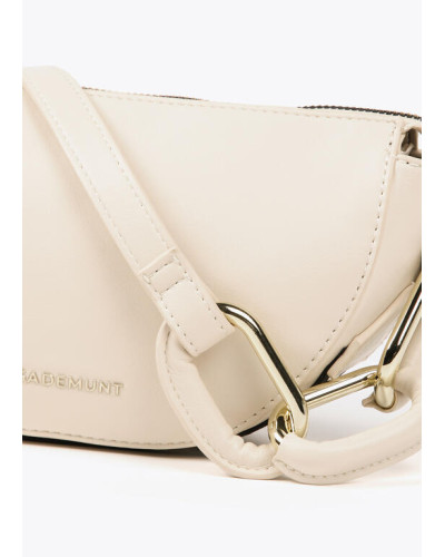Sac à bandoulière avec anneaux et ruban à décor logo