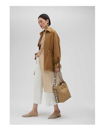 SAC CABAS EN TISSU MONOGRAMME