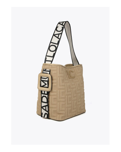 SAC CABAS EN TISSU MONOGRAMME
