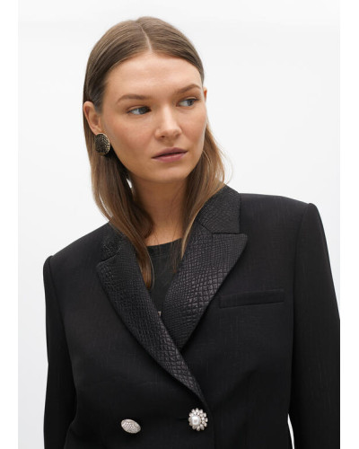 VESTE COURTE  BOUTONS BIJOUX