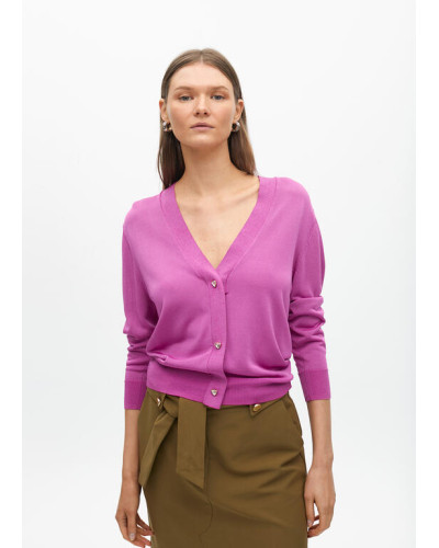 CARDIGAN AVEC BOUTONS COEUR