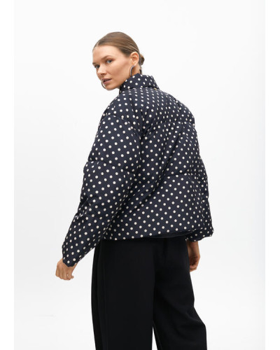 ANORAK COURT MATELASSÉ À POIS