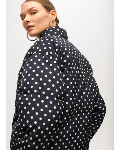 ANORAK COURT MATELASSÉ À POIS