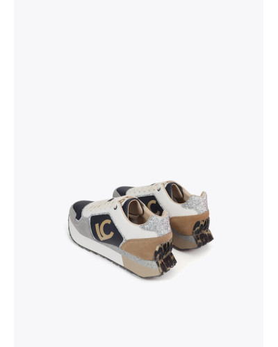 Sneaker avec semelle personnalisée et imprimé animalier
