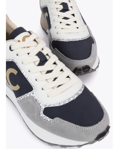 Sneaker avec semelle personnalisée et imprimé animalier