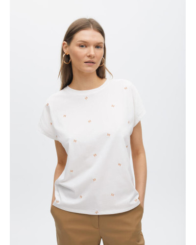 T-shirt M avec broderie logo