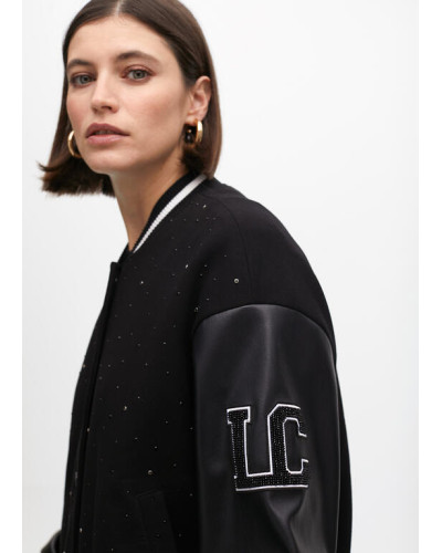 BLOUSON BOMBER AVEC PERLES LC