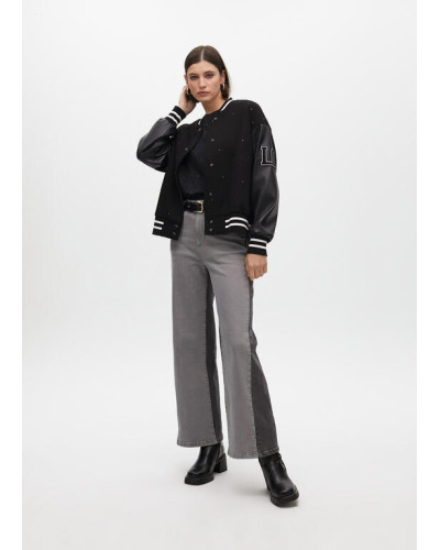 BLOUSON BOMBER AVEC PERLES LC