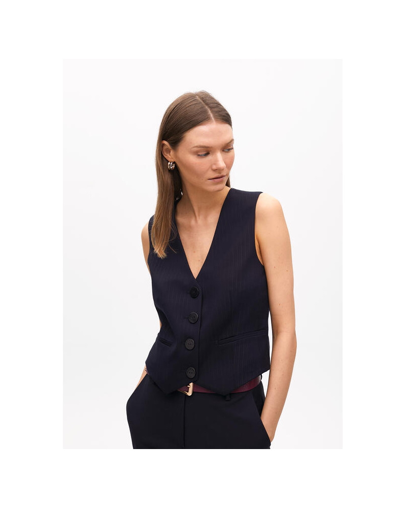GILET TAILLEUR RAYE LOLA C