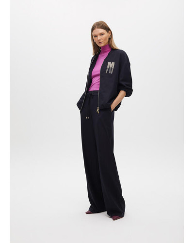 Bomber à rayures avec détail bijoux