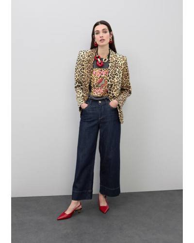 BLAZER CINTRE IMPRIME LEO
