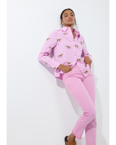 PANTALON ÉVASÉ AVEC BOUTONS LC