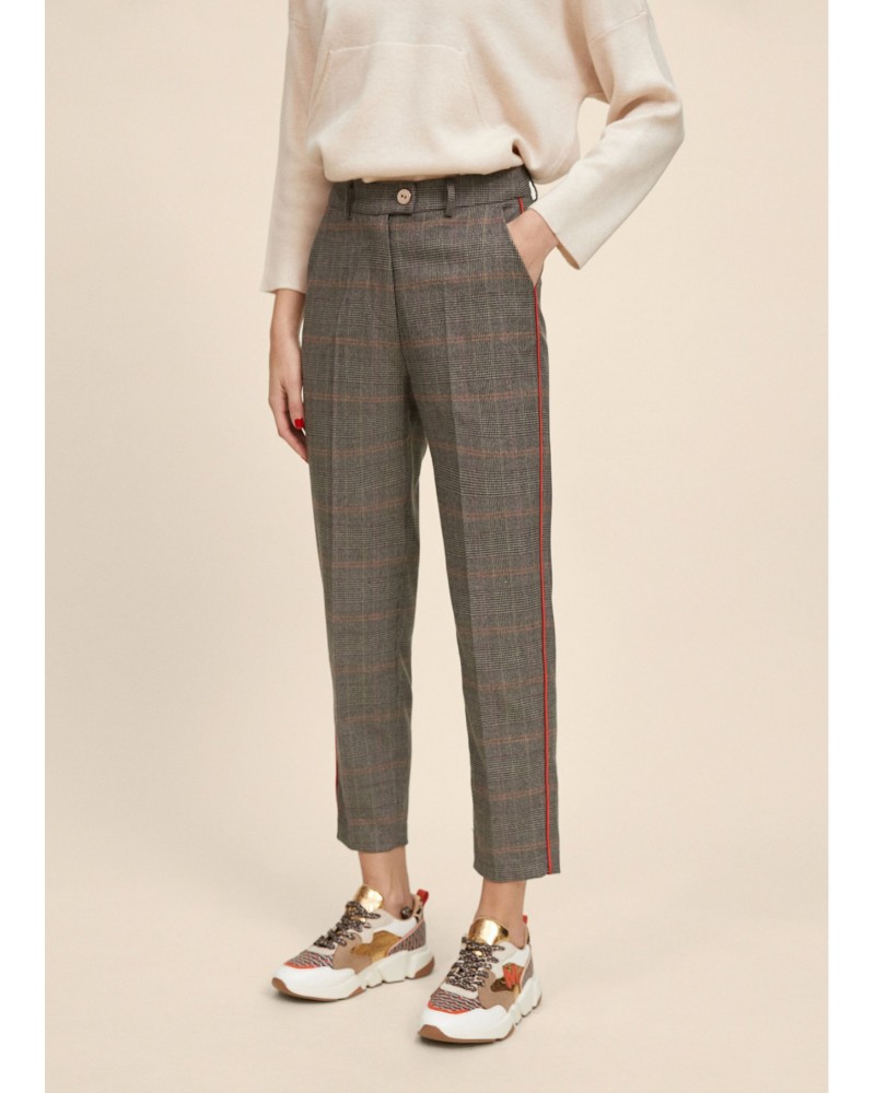 pantalon 7/8 prince de galles